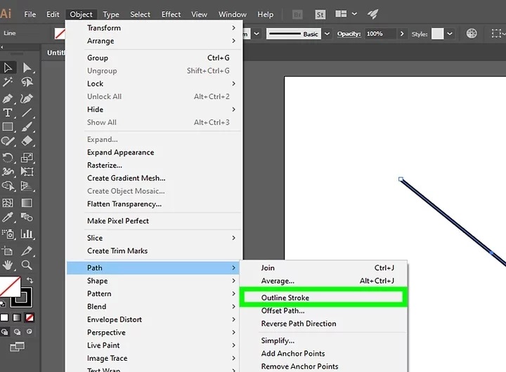Cara Membuat Garis Menggunakan Adobe Illustrator