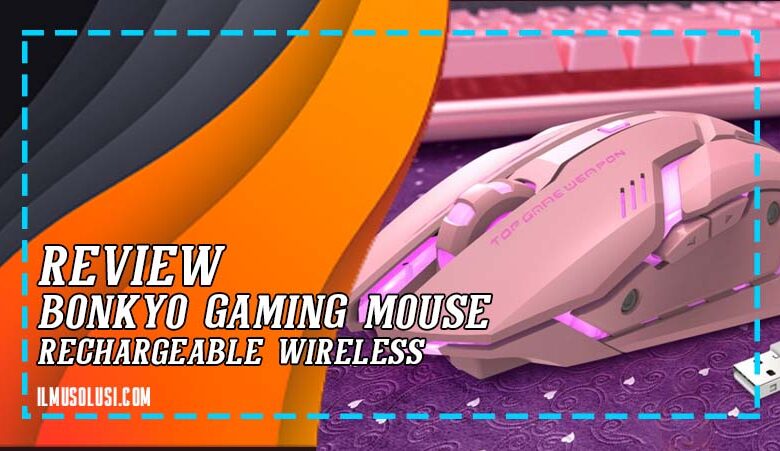 Review Bonkyo Gaming Mouse Rechargeable Wireless