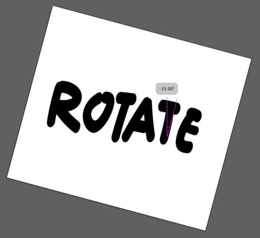 rotate artboard